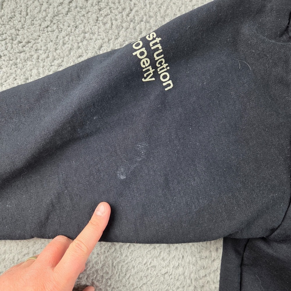 Camber Thermal Lined Zip Hoodie Small Black USA Made Heavyweight Workwear - Picture 14 of 15
